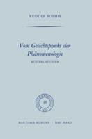 Vom Gesichtspunkt der Phänomenologie: Husserl-Studien 9401034397 Book Cover