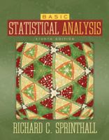 Basic Statistical Analysis (8th Edition) 0205495974 Book Cover