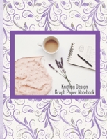 Knitting Design Graph Paper Notebook: Purple Paisley Knitting Project Blank Journal for Knitters. Beginners Knitting Project Journal  4:5 Lavender 1699679533 Book Cover