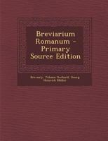 Breviarium Romanum 1015672736 Book Cover