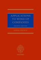 Applications to Wind Up Companies 019886972X Book Cover