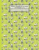 Pandas Primary Composition Notebook: Panda Gifts: Blank Paperback Story Journal or K-2 Notebook for School: Picture Space And Dashed Midline: 8.5 x 11 1706339216 Book Cover