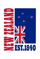 New Zealand Flag Notebook: Beautiful New Zealand Flags Notebook with 120 squared pages in Trim size 15,24 x 22,86 cm (6 x 9) 1676754229 Book Cover