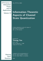 Information-Theoretic Aspects of Channel State Quantization 3866288336 Book Cover