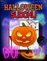 Halloween Sudoku: Sudoku Puzzles with Solutions for Kids, Teens, Adults, Seniors., Large Print | Halloween Edition. B08KQ57PWG Book Cover