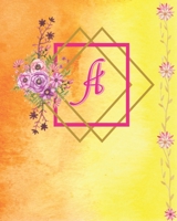 A: Pastel Water Color Initial Monogram Letter A Floral 2020 (Jan-Dec) Undated Weekly Monthly Agenda Schedule Organizer Logbook and Journal for Personal Business Appointment Life Skills in Financial Pl 1710117907 Book Cover