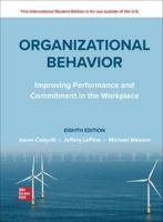 ISE Organizational Behavior: Improving Performance and Commitment in the Workplace 1265049408 Book Cover