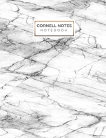 Cornell Notes Notebook: Marble design Cornell Note Paper Notebook. Nifty Large College Ruled Medium Lined Journal Note Taking System for School and University 1694056082 Book Cover