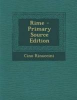 Rime (Filologia. Testi e studi / Universita degli studi di Torino, Fondo di studi Parini-Chirio) 1022540084 Book Cover