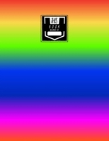 Graph Paper Notebook: Rainbow Stripes - Quad Ruled, Large Notebook 1693010119 Book Cover