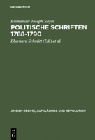 Politische Schriften 1788-1790 3486502611 Book Cover