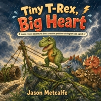 Tiny T-Rex, Big Heart: A storm-rescue adventure about creative problem-solving for kids ages 5-7 B0HKH44MH9 Book Cover