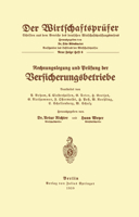 Rechnungslegung Und Prufung Der Versicherungsbetriebe 3642504639 Book Cover