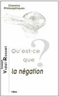Qu'est-Ce Que La Negation? 2711625079 Book Cover