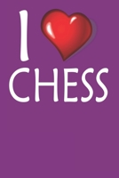 I Love Chess: Notebook Lined College Ruled 1677632755 Book Cover