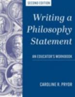Writing a Philosophy Statement: An Educator's Workbook 007293946X Book Cover