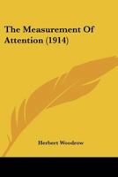The Measurement Of Attention 1167194527 Book Cover