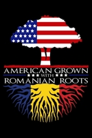 Journal: Romanian Roots American Grown US Romania Eastern European Black Lined Notebook Writing Diary - 120 Pages 6 x 9 1705892566 Book Cover