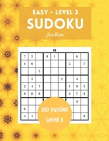 200 Sudoku Puzzles Easy Level 3: Brain Games For Adults, 9x9 Large Print B08R86W72T Book Cover