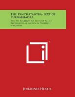The Panchatantra-Text of Purnabhadra 1015085113 Book Cover
