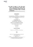 Who might be lurking at your cyber front door? Is your system really secure?: strategies and technologies to prevent, detect, and respond to the growing threat of network vulnerabilities B0848NJS7Y Book Cover