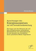 Auswirkungen Des Energieausweises Auf Die Immobilienbewertung 3836684489 Book Cover