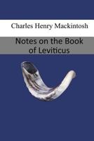 Notes on the book of Leviticus 1974360520 Book Cover