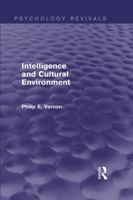 Intelligence and Cultural Environment 0415716470 Book Cover