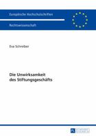 Die Unwirksamkeit Des Stiftungsgeschaefts 3631663110 Book Cover