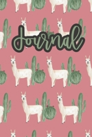 Journal: Blank Lined Llama Journal/Notebook for Girls, Moms, Daughters 1674894511 Book Cover