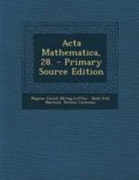 ACTA Mathematica, 28. 102258653X Book Cover