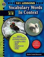 101 Lessons: Vocabulary Words in Context (101 Lessons) 1420681427 Book Cover