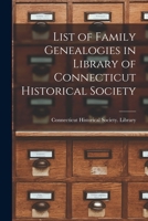 List of Family Genealogies 1117448126 Book Cover