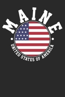 Notebook: Maine Dot Grid 6x9 120 Pages 1699081883 Book Cover