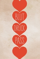 Blutdruckpass: 100 vorgefertigte Seiten | ca. DIN A5 | Zum selbst eintragen und Notizen aufschreiben (German Edition) 1693130459 Book Cover