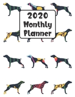 2020 Monthly Planner: Pointer Dog 12 Month Planner Calendar Organizer Agenda with Habit Tracker, Notes, Address, Password, & Dot Grid Pages 1692479709 Book Cover