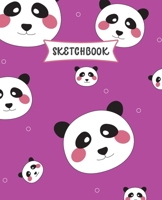 Sketchbook: Kawaii Panda Sketch Book for Kids | Practice Drawing and Doodling | Sketching Book for Toddlers & Tweens 167163697X Book Cover