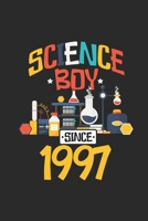 Science Boy Since 1997: Graph Ruled Notebook / Journal (6 X 9 - 5 X 5 Graph Ruled) - Science Student and Scientist Birthday Gift Idea 1692770098 Book Cover