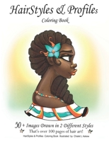 HairStyles & Profiles: Jumbo Coloring Book B096VGPJ8H Book Cover