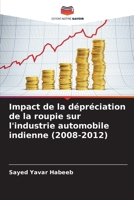 Impact de la dépréciation de la roupie sur l'industrie automobile indienne (2008-2012) (French Edition) 6209833470 Book Cover