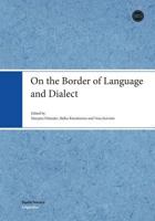 On the Border of Language and Dialect 9522229164 Book Cover