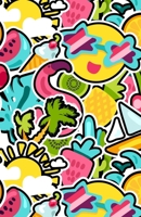 A5 Lined Notebook 110 Pages: Funny Ruled Journal Stylish Tropical Summer Vacation Beach Pinapple Fruit 088. Cute Unique Student Teacher Blank Scrapbook/ Composition/ Planner Great For Home School Offi 1700571400 Book Cover