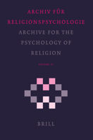 Archiv Fur Religionpsychologie/ Archive for the Psychology of Religion (Archive for the Psychology of Religion/Archiv Fur Religionsp) 9004148035 Book Cover