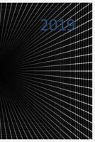 2019: 140 Page Softcover, Weekly Calendar Has Both Date and Note Pages with Lines, College Rule Composition (6” x 9 “) Abstract Black White 179021288X Book Cover