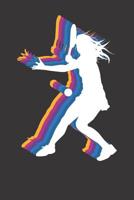 Notebook: Tennis Retro Tennis Girl Court Woman Dot Grid Dotted 6x9 120 Pages 1083008471 Book Cover