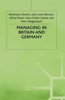 Managing in Britain and Germany 0333606469 Book Cover
