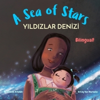 A Sea of Stars - ?? ?? ??????: A Hebrew English bilingual children's book, girl edition (without niqqud) (Hebrew Bilingual Books - Fostering Creativity in Kids) B0DJ29Q3WL Book Cover