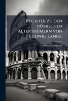 Register Zu Den Romischen Alterthumern... 1277255512 Book Cover