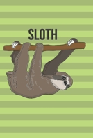 Sloth: Animal , Nature , Book Gifts For Women Men Kids Teens Girls Boys , Notebook, Journal, Diary (110 Pages, Lined , 6 x 9) 1710659912 Book Cover