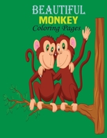 Beautifull Monkey Coloring Pages: - Children Activity Book for Boys & Girls Age 3-8, with Super Fun Coloring Pages of Monkey, The ... (Cool Kids Learning Animals) (Volume 1 B08HT86XLZ Book Cover